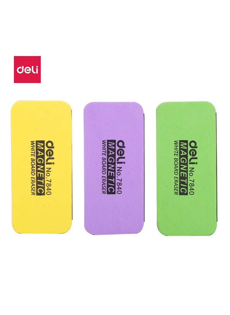 Deli E7840 Magnetic Whiteboard Eraser 150Ã—50Ã—30 m m â€“ ideal for classroom & office - Image 1