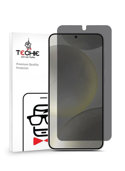 حامي شاشة زجاجي مقسى للخصوصية HD لجهاز Samsung Galaxy S24 2024 - مقاوم للفقاعات صلابة 9H سماكة 0.33 مم حواف مدورة تثبيت سهل