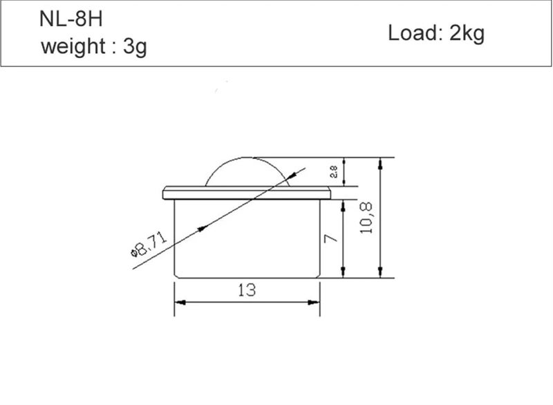 Universal Nylon Ball Joints 5Pcs Small Miniature Engineering Plastic NL 8H - Image 4