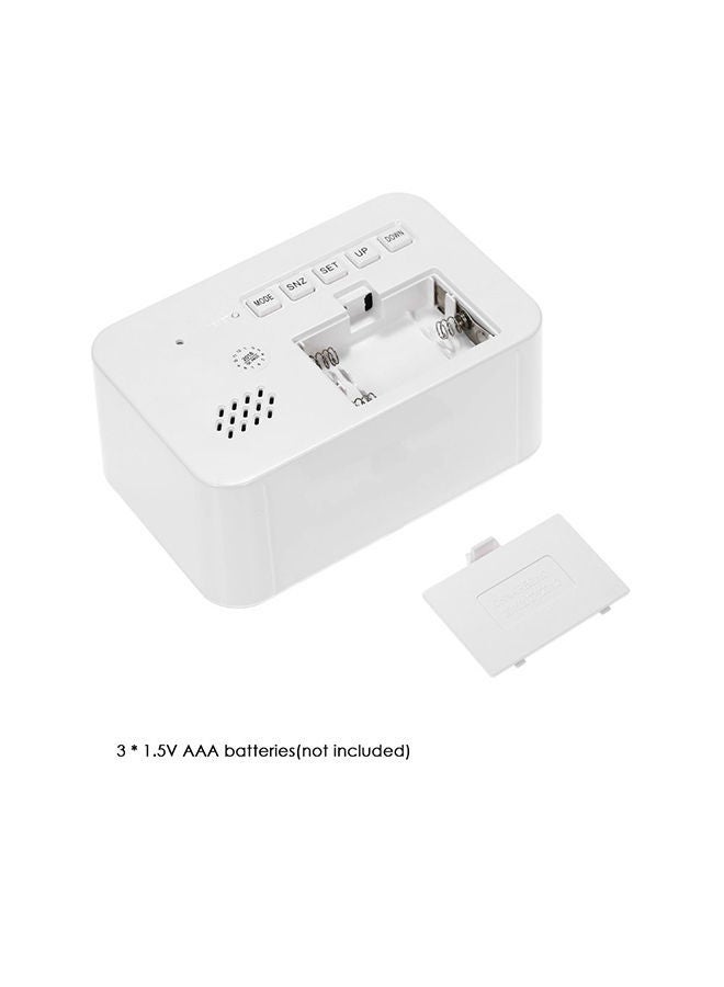 نيبمينينت ساعة منبه رقمية بمؤقت عد تنازلي وبإضاءة LED خلفية أبيض - Image 2