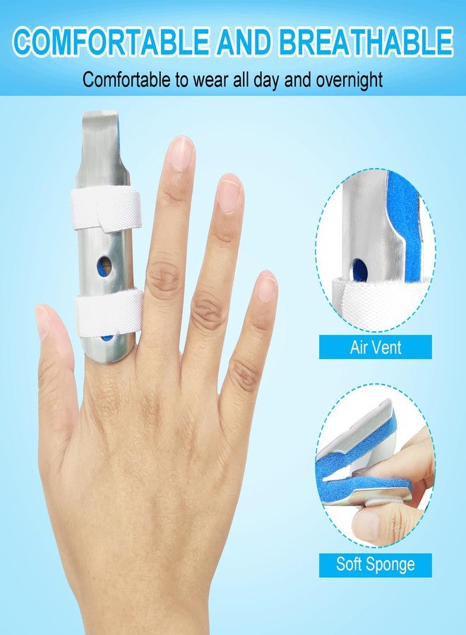 BRMDT Finger Splint, Adjustable Aluminum Support for Mallet Finger, Finger Fracture, Sprain and Strain, Protect Sensitive Cut Fingers, Breathable Lightweight Finger Braces Joint Stabilizer (Medium, 2 Pcs) - Image 4