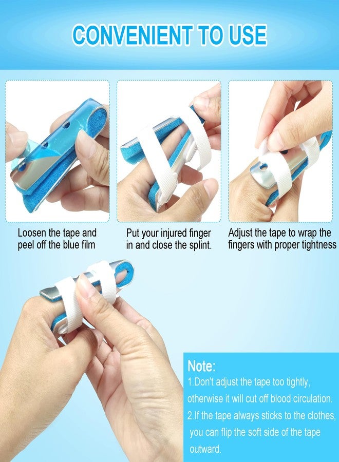 BRMDT Finger Splint, Adjustable Aluminum Support for Mallet Finger, Finger Fracture, Sprain and Strain, Protect Sensitive Cut Fingers, Breathable Lightweight Finger Braces Joint Stabilizer (Medium, 2 Pcs) - Image 5