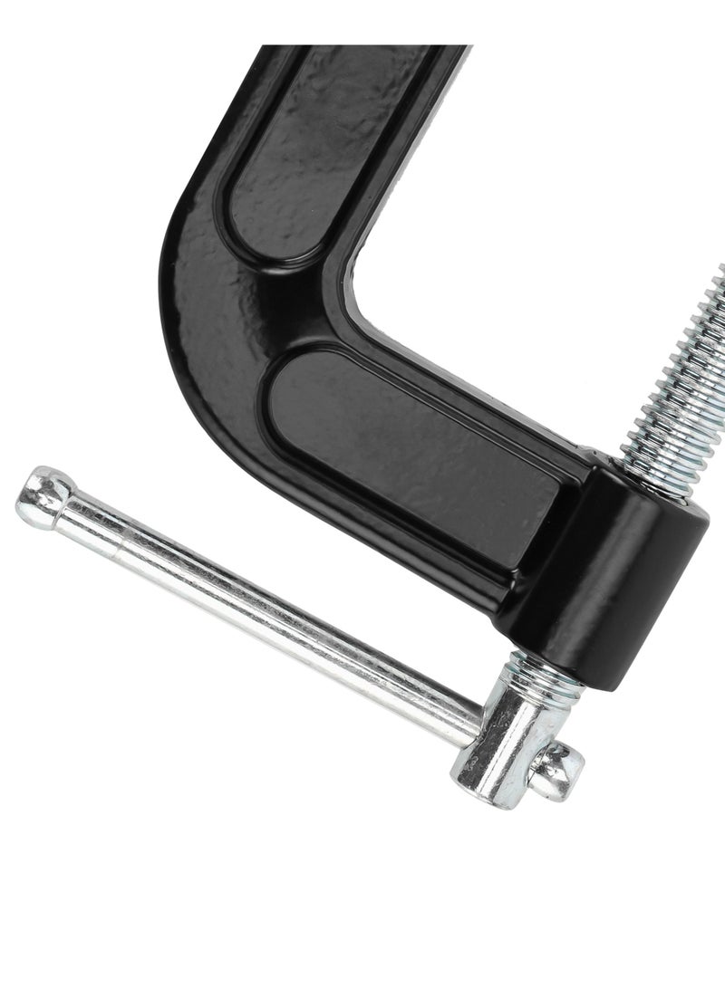 GEEPAS Geepas 6" G-clamp- GT59348, Cast Iron Construction, Highly Durable, Equipped with T-Shaped Thread, Perfect for Tightening and Loosening Pieces, Black  - Image 4