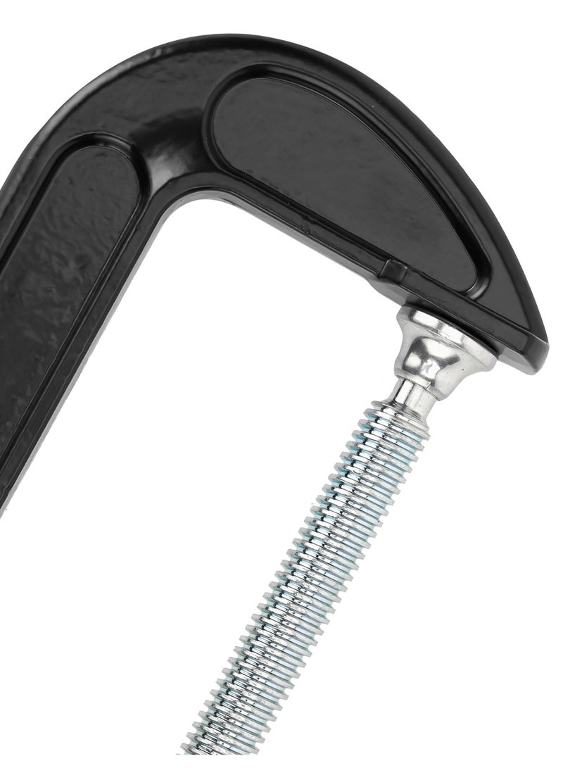 GEEPAS Geepas 6" G-clamp- GT59348, Cast Iron Construction, Highly Durable, Equipped with T-Shaped Thread, Perfect for Tightening and Loosening Pieces, Black  - Image 3