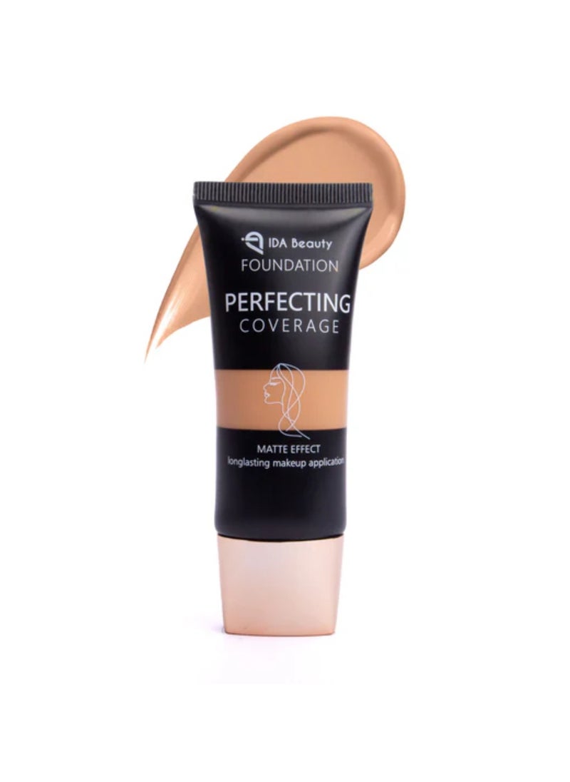 IDA Beauty - Glam It! Perfecting Coverage Foundation | Full Coverage, Matte Finish, Long-Lasting, Lightweight | Vegan, Halal, Cruelty-Free - Image 1