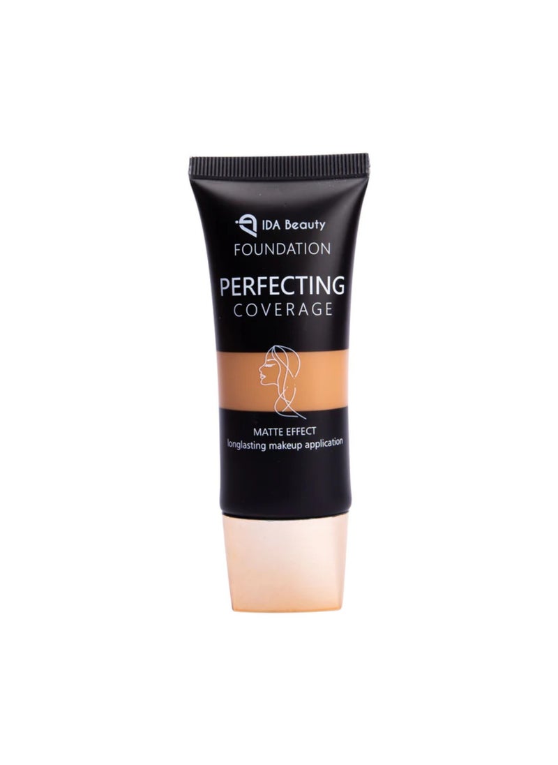 IDA Beauty - Glam It! Perfecting Coverage Foundation | Full Coverage, Matte Finish, Long-Lasting, Lightweight | Vegan, Halal, Cruelty-Free - Image 1