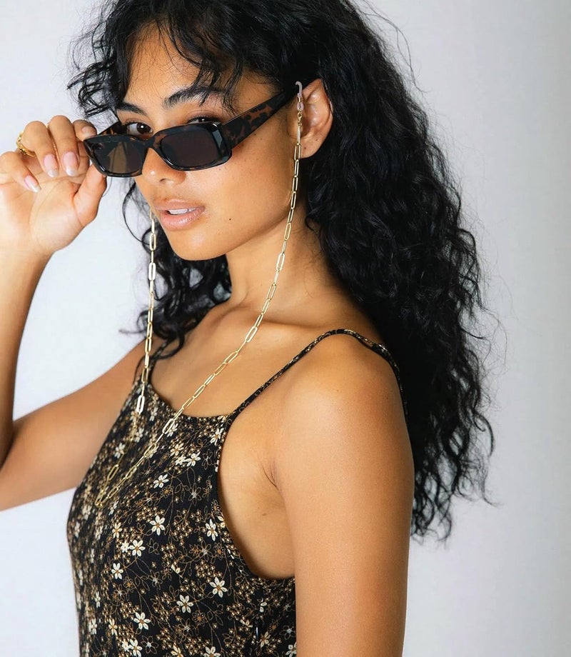 PEARLADA 18K Gold Eyeglass Chain Sunglasses Strap Holder Reading Glasses Retainer Gold Beaded Chain String Cord Lanyard - Image 2
