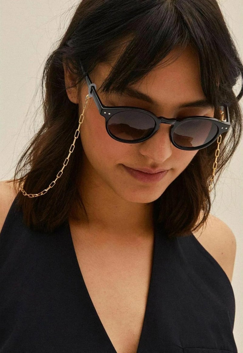 PEARLADA 18K Gold Eyeglass Chain Sunglasses Strap Holder Reading Glasses Retainer Gold Beaded Chain String Cord Lanyard - Image 5