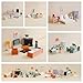 PairPear Wooden Dollhouse Furniture Set  56Piece Modern Family Home with 5 Rooms Solid Wood Dollhouse Furniture for Kids MontessoriInspired Pretend Play Toy Ages 3 - Image 4