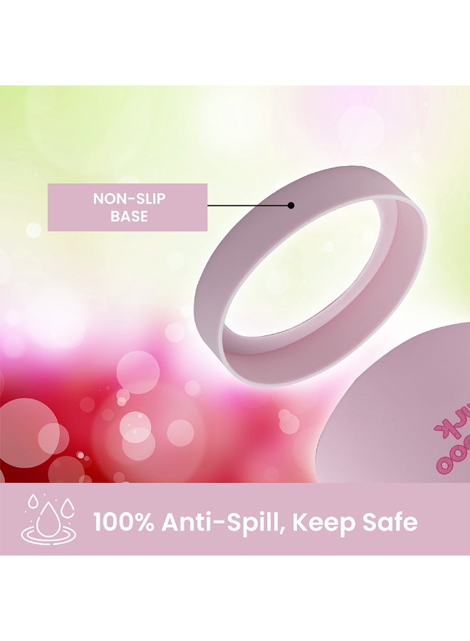 Bamboo Bark 1000 ML Insulated Water Bottle with Sipper Lid – Stainless Steel Double Wall Vacuum Flask for Hot & Cold Water Leak-Proof, Reusable Sports Thermos Bottle - (Blush Pink) - Image 5