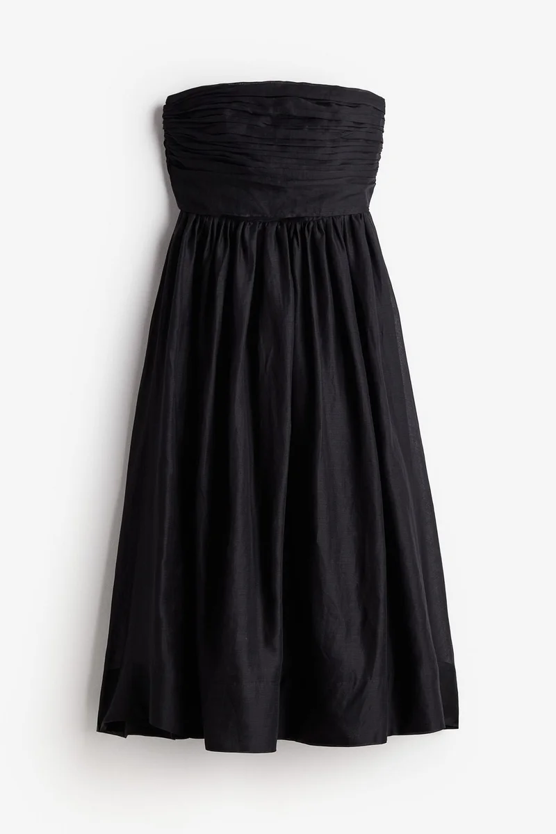 H&M Ramie bandeau dress