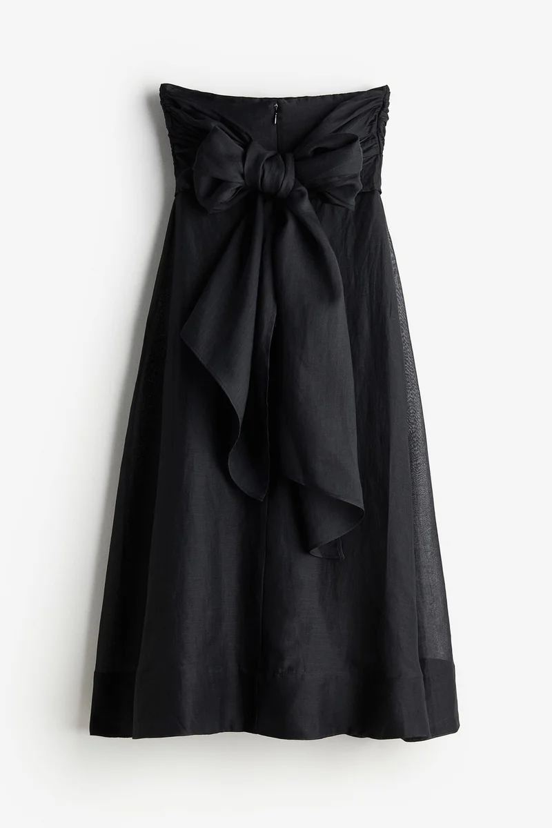 H&M Ramie bandeau dress
