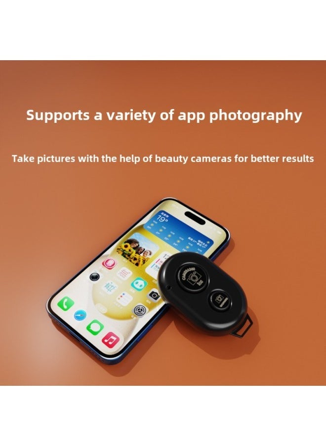 Bluetooth Camera Remote Control ISO/Android Universal Mini Portable Try To Master One-on Shooting-Color:Black - Image 3