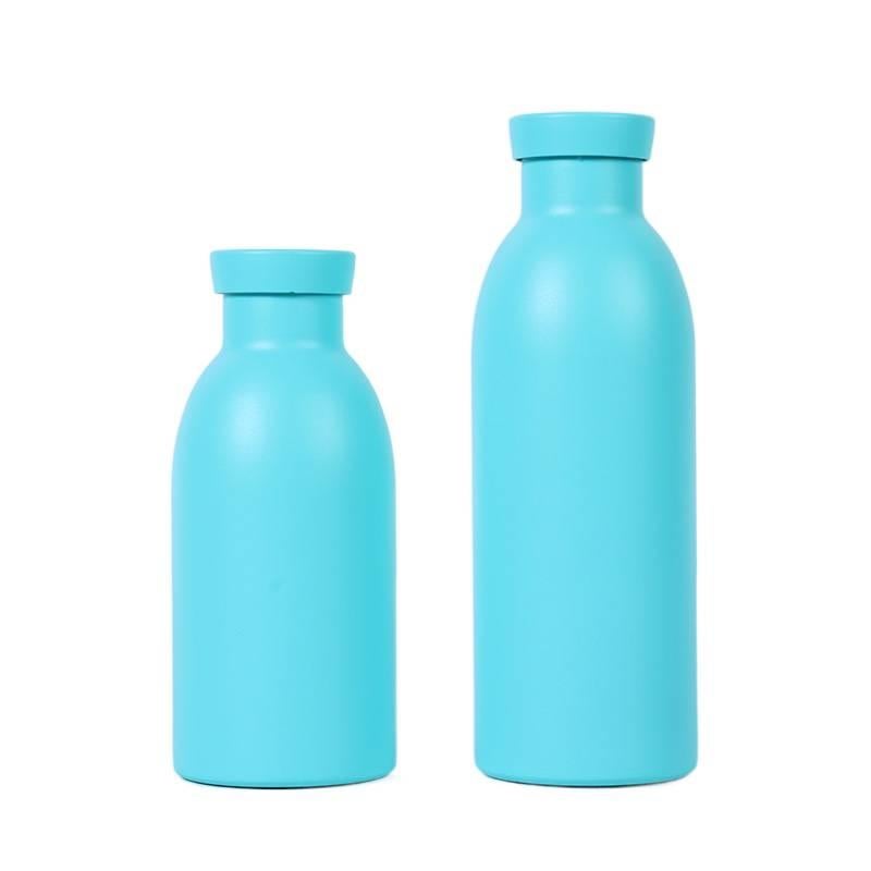 قارورة مياه معزولة، ستانلس ستيل، أخضر، 350 ml، مناسب للتنقل من الستانلس ستيل باللون الأخضر - Image 1