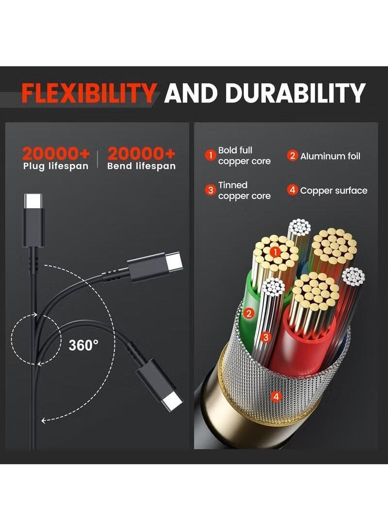 Eworld Universal 65W USB-C Laptop Charger, PD Fast Charging AC Power Adapter Compatible with Huawei, Lenovo, HP, Dell, ASUS, Acer, Samsung, MacBook Pro & All Type-C Devices - Image 5