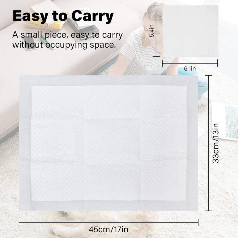 Jonyee Basics Dog and Puppy Pee Pads with 4-Layer Leak-Proof and Quick-Dry Design for Potty Training, 13” x 17” Ultra Absorbent Disposable Changing Pads for Small Pets -Pink(25 Count) - Image 2