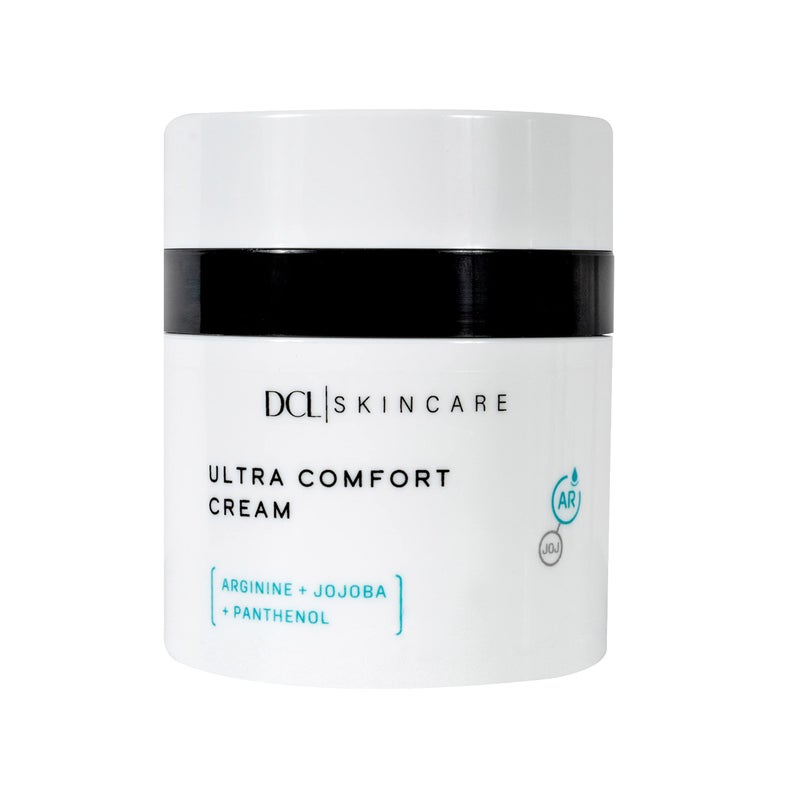 DCL Skincare UltraComfort Cream for sensitive skin including rosacea psoriasis and eczema with Hyaluronic Acid Sodium hyaluronate Vitamin B5 Coconut and Aloe Vera 17 Fl Oz