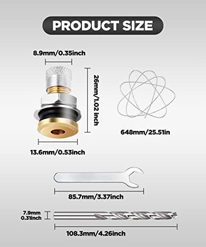 SUJADE YAKEFLY 6 Pack Fuel Gas Tank Vent Caps,Leak-Proof Gas Jug Vent Caps Enhances Flow,Metal Gas Can Vent Cap Kit,Gas Tank Vent Cap Fuel Tank Exhaust Vent Valve Kit for Faster Refills - Image 3