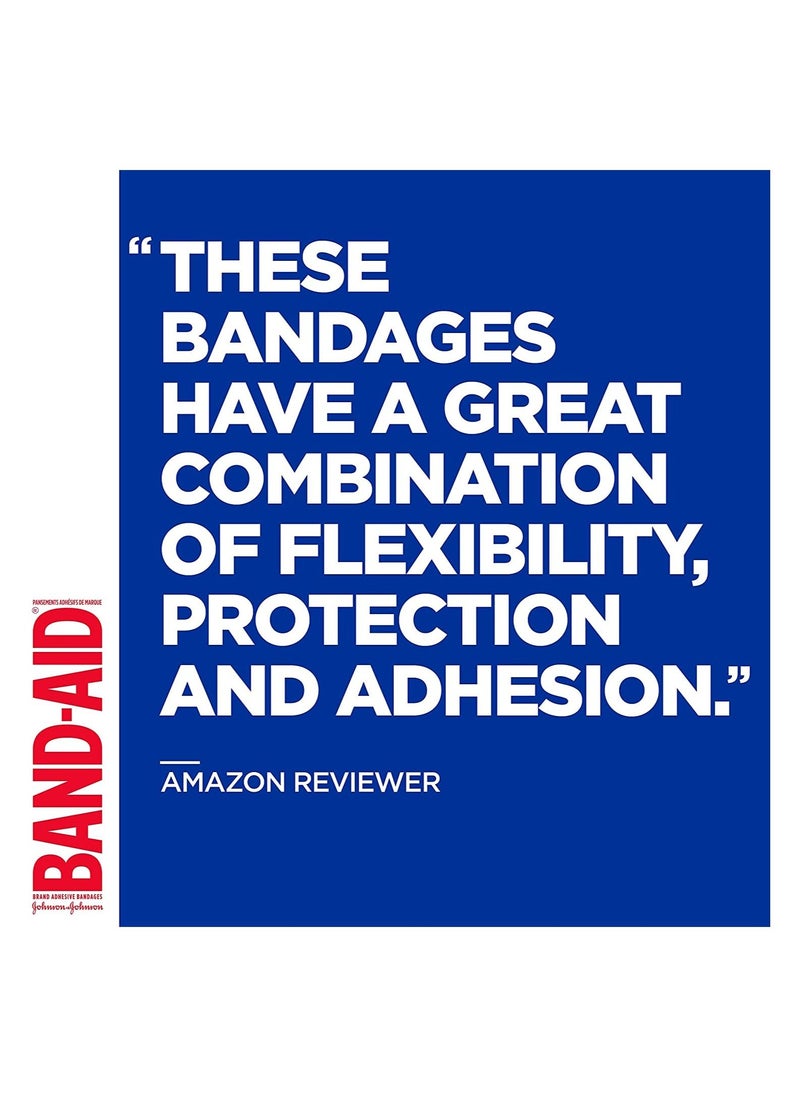Band Aid - Flexible Fabric Adhesive Bandages, Assorted Sizes Value Pack, 80 Bandages  V - Image 1