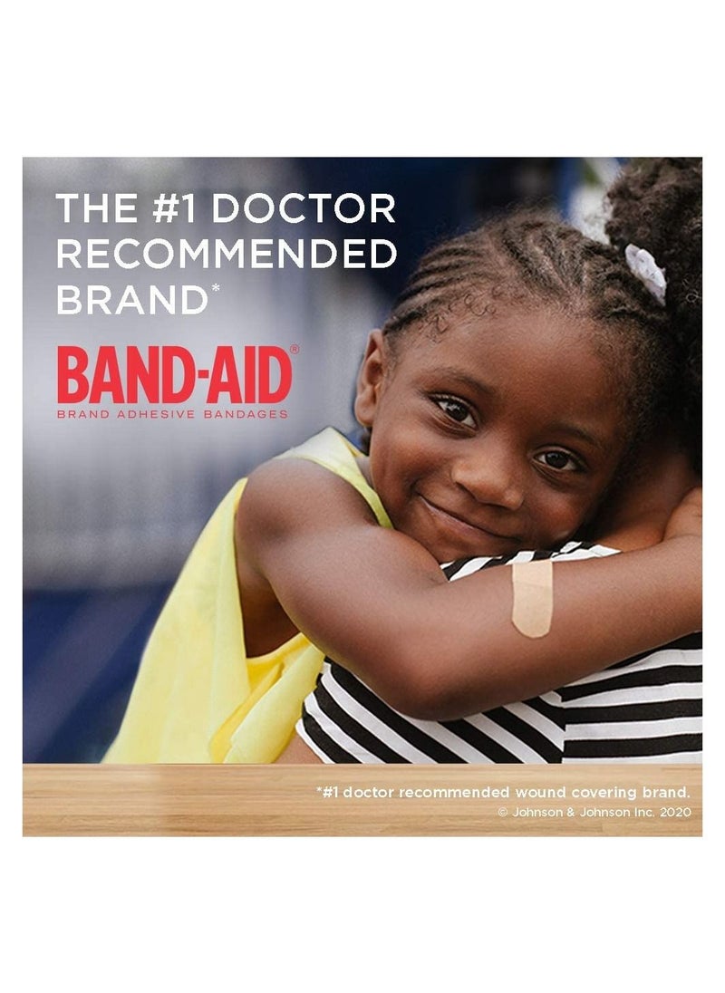 Band Aid - Flexible Fabric Adhesive Bandages, Assorted Sizes Value Pack, 80 Bandages  V - Image 1