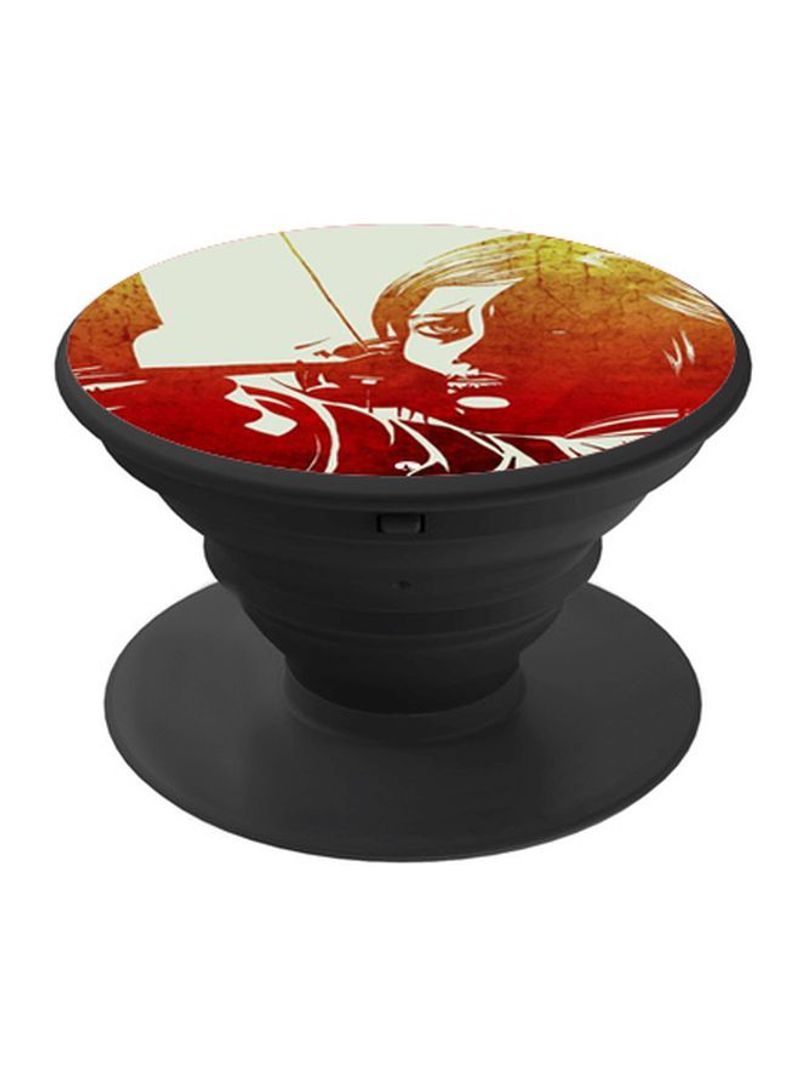 RKN Printed Pop Socket Black/Red/Yellow - Image 1
