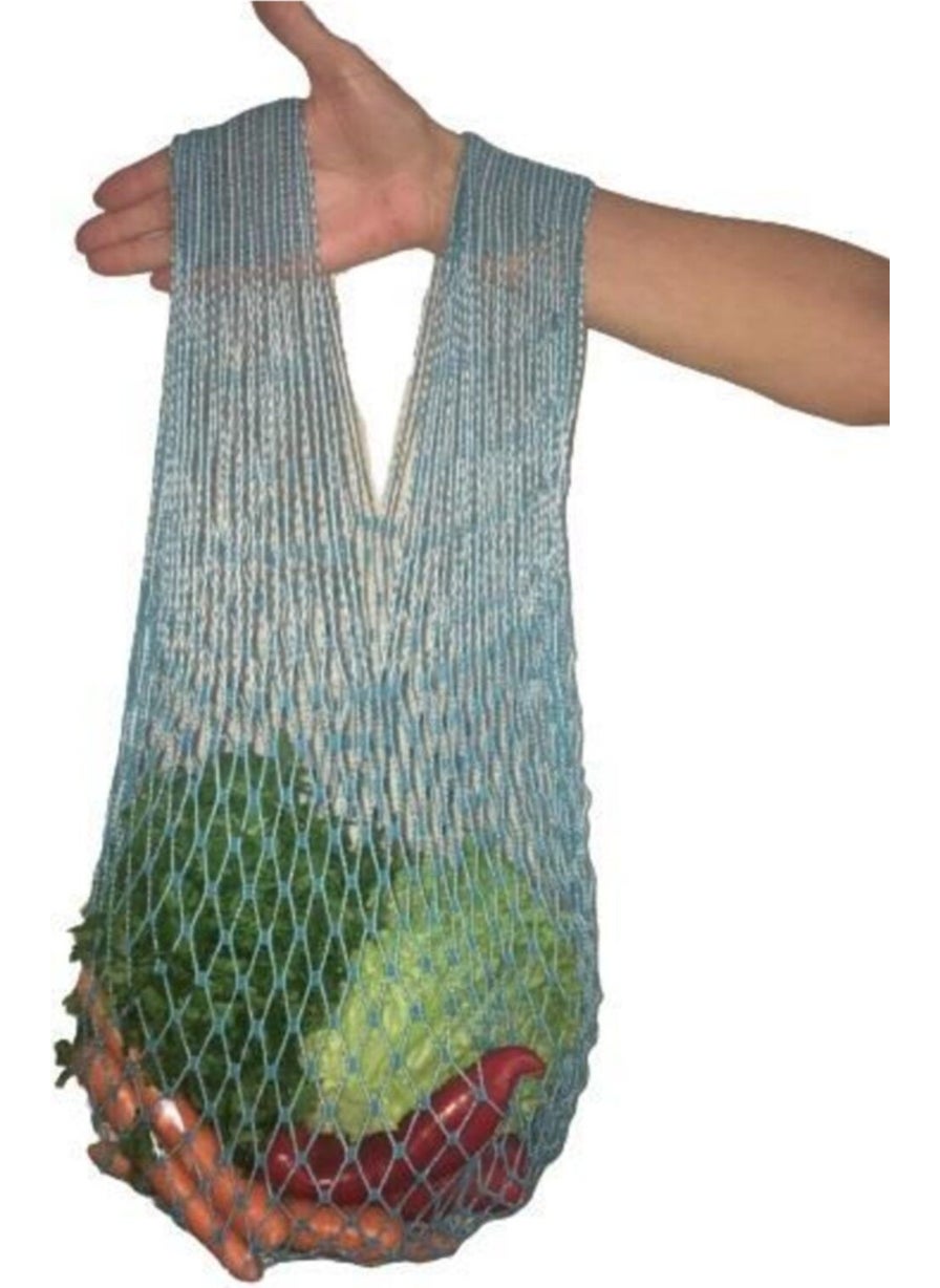 Tekno Trust Beige Market - Shopping Net - Bag - Blue 1 Piece  - Image 1