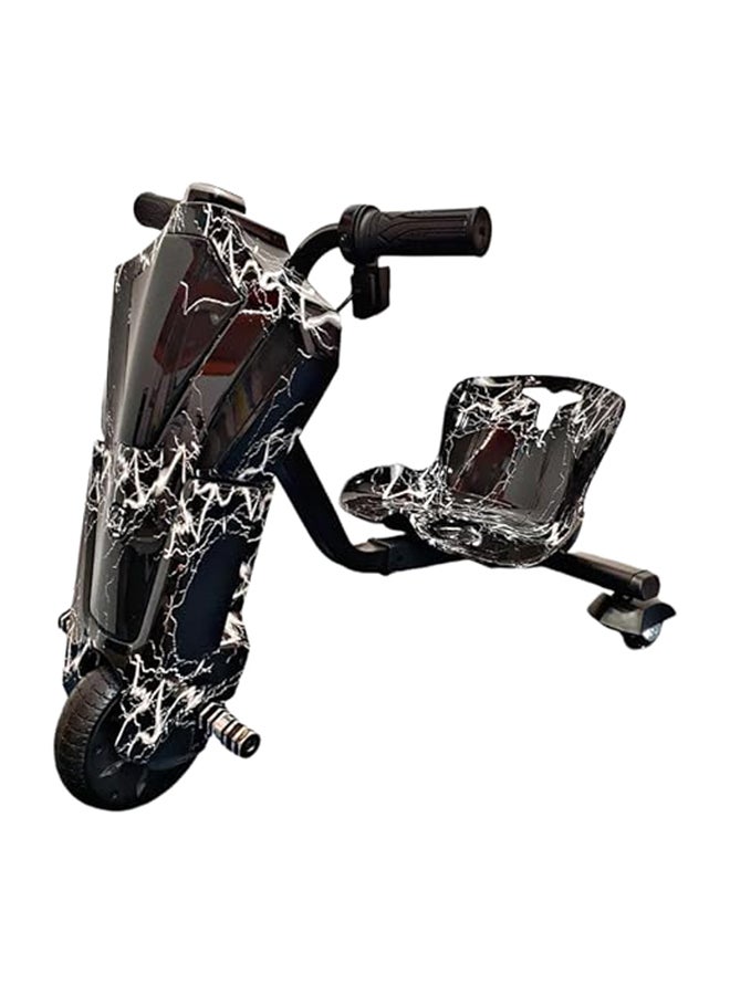 البدر سكوتر كهربائي صغير مع وسادة خوذة، وسادات للركبة والمرفق 36 فولت، سكوتر كهربائي مع 3 سرعات، سكوتر دريفت كهربائي صغير 3-8 سنوات مع اضواء LED وبلوتوث من البدر، اسود، من البدر - Image 2