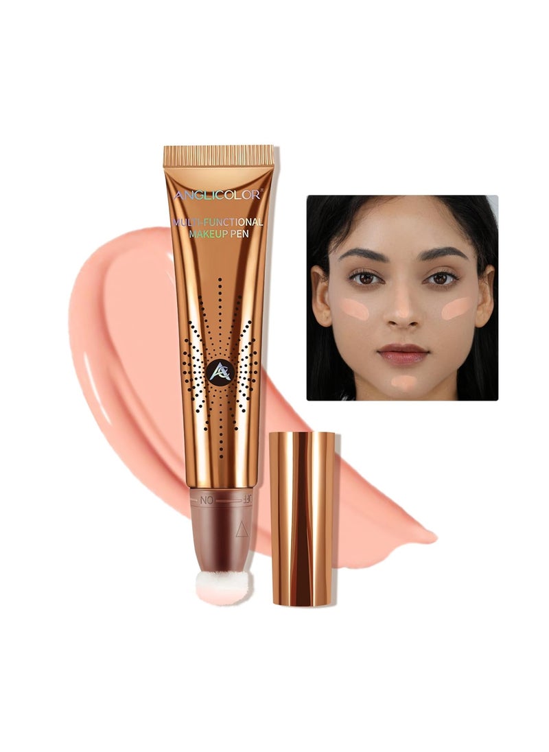 Anglicolor - Blush Beauty WandLiquid Blush Wand For RadiantLongLastingWaterproofHighly PigmentedVegan  CrueltyFree 05PINK POP 12ml - Image 1