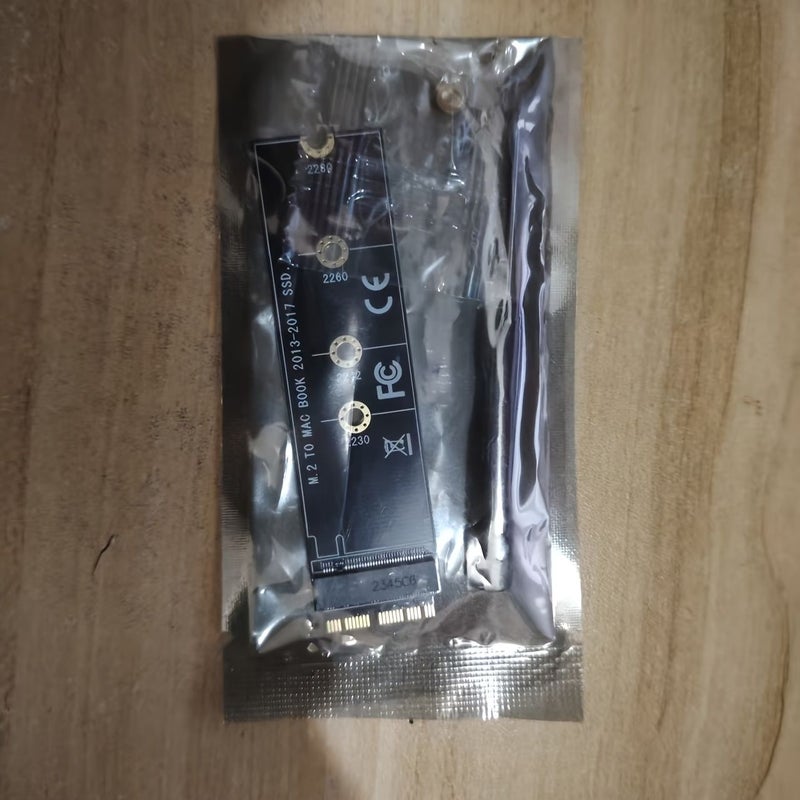 بطاقة محول M.2 PCIe NVMe SSD باللون الأسود لأجهزة A1465 (2013-2015) و A1466 و Pro A1398 و A1502 و A1419 - Image 4