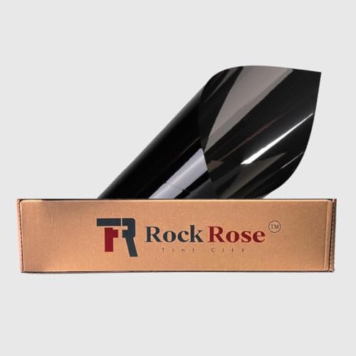 RockRose Premium Charcoal 1% VLT Carbon 2PLY 24in x 25FT Window Tint - Professional Heat, UV & IRR Block Tint for Cars & Buildings - Adhesive Film Easy Shrink & Plotter Friendly - Image 2