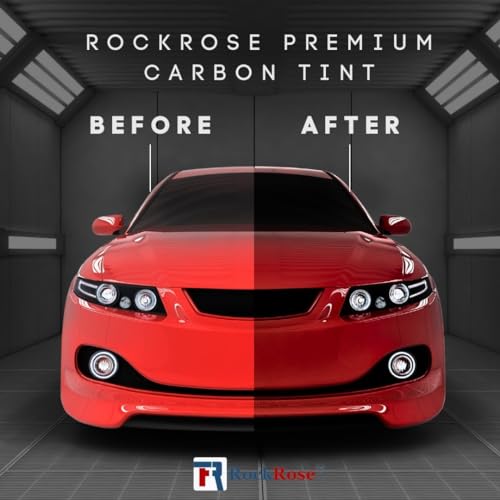 RockRose Premium Charcoal 1% VLT Carbon 2PLY 24in x 25FT Window Tint - Professional Heat, UV & IRR Block Tint for Cars & Buildings - Adhesive Film Easy Shrink & Plotter Friendly - Image 4