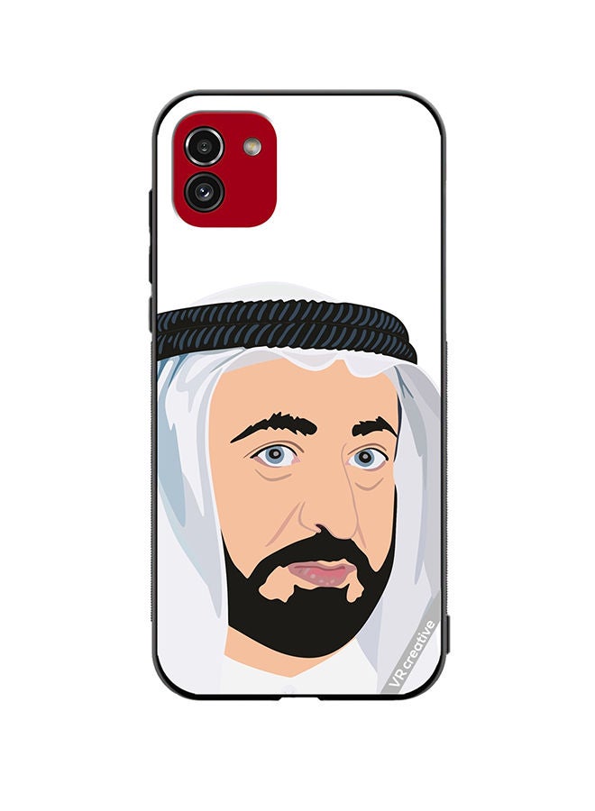 VR CREATIVE Protective Case Cover For Samsung Galaxy A03 Sheikh Sultan Bin Mohammed Bin Sultan Al Design Multicolour - Image 1