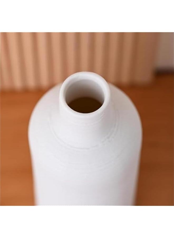 HOOKOR Ceramic Vase Set of 4, Premium White Vase, Nordic Boho Modern Minimalist Design Flower Vase set for Elegant Home Décor Wedding Dinner Table Party Living Room Decorative Gift  - Image 4