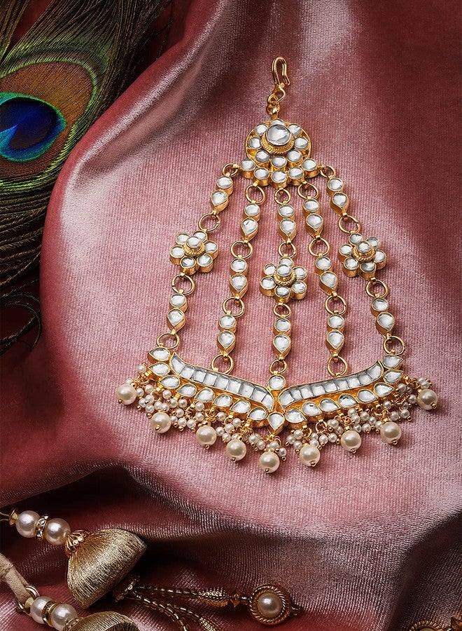 اكسيشر مجوهرات Accessher Jadau/Paachi Kundan Paasa - Image 3