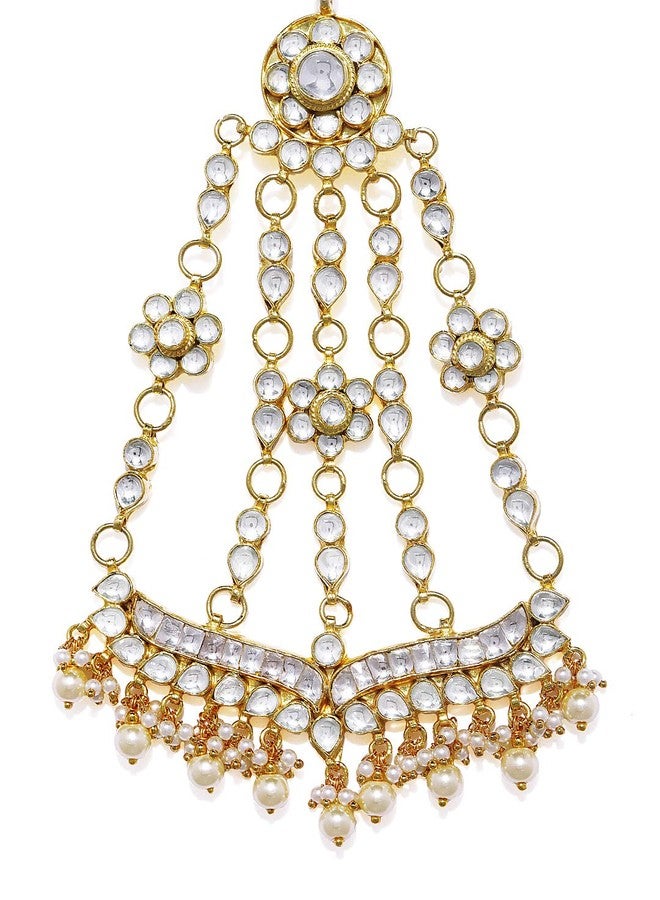 اكسيشر مجوهرات Accessher Jadau/Paachi Kundan Paasa - Image 1