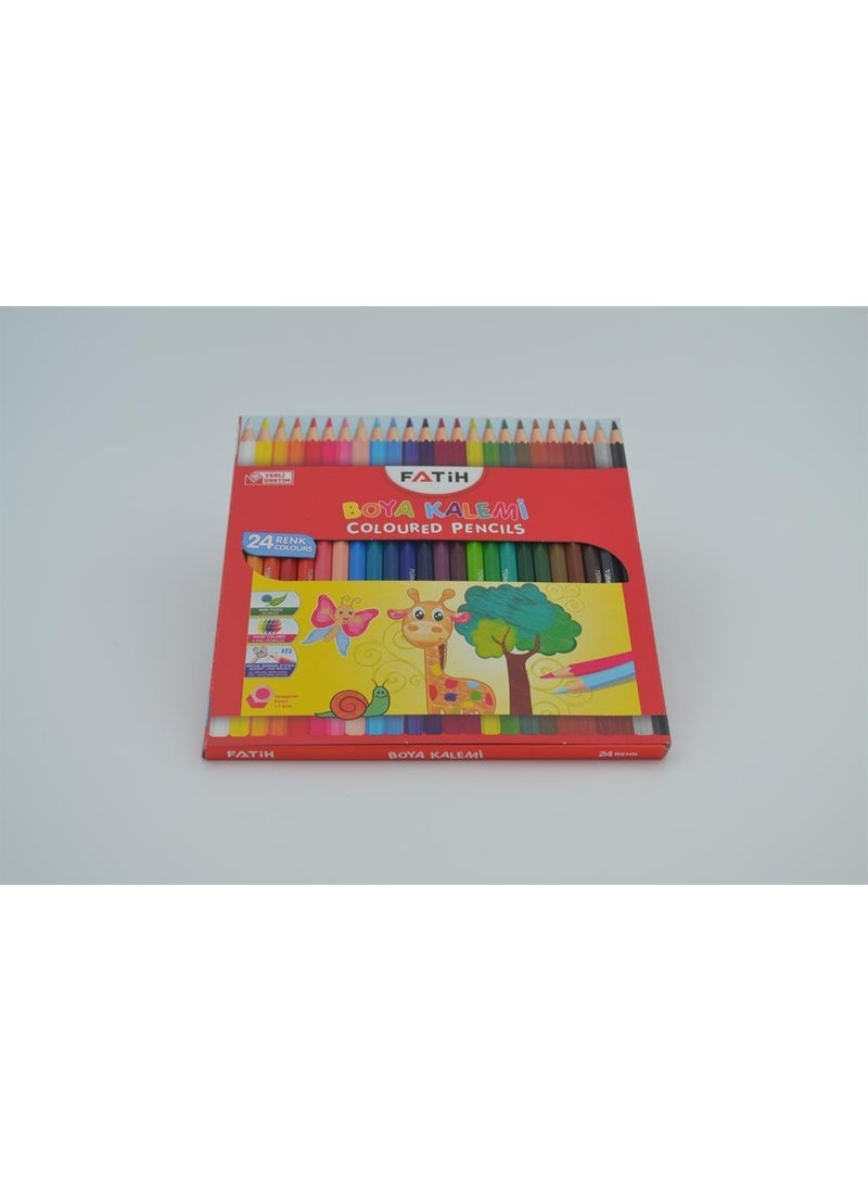 Fatih Crayons Tube 24 Colors Full Size  - Image 1