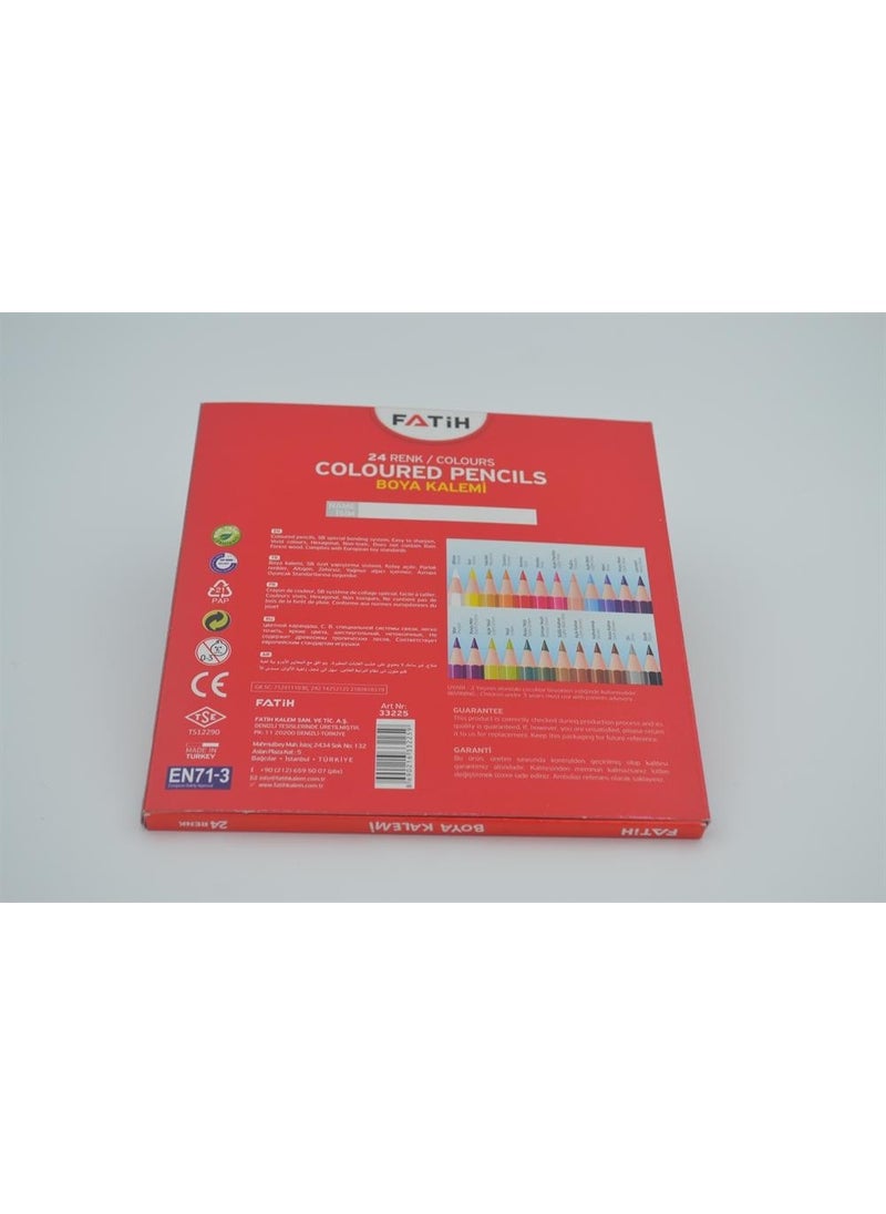 Fatih Crayons Tube 24 Colors Full Size  - Image 3