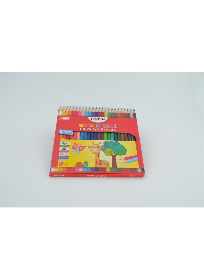 Fatih Crayons Tube 24 Colors Full Size  - Image 2