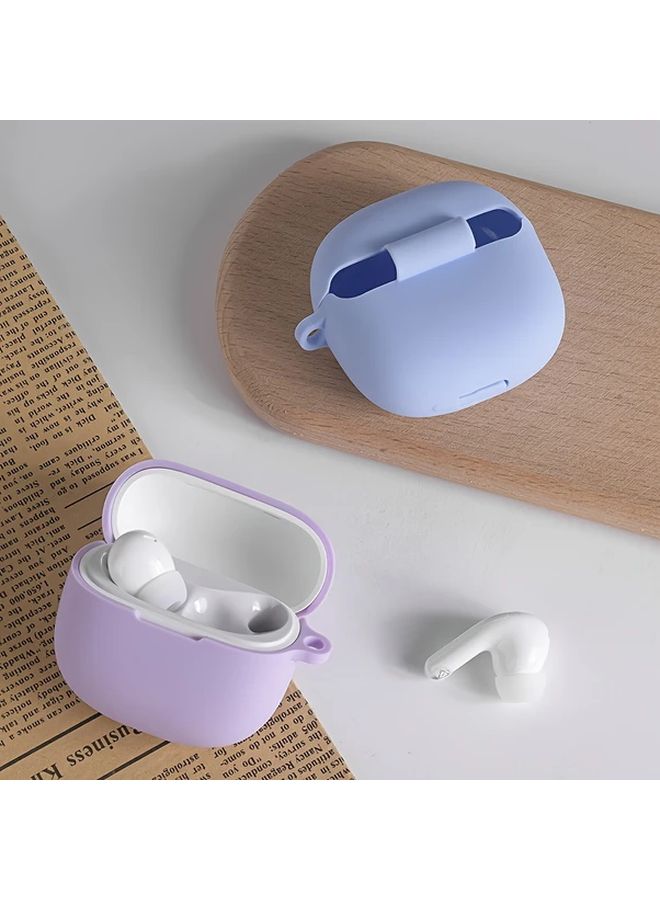 Light Blue Soft Cover with Metal Lock for Wireless Earbuds Scratch Resistant 8 Colors - Image 3