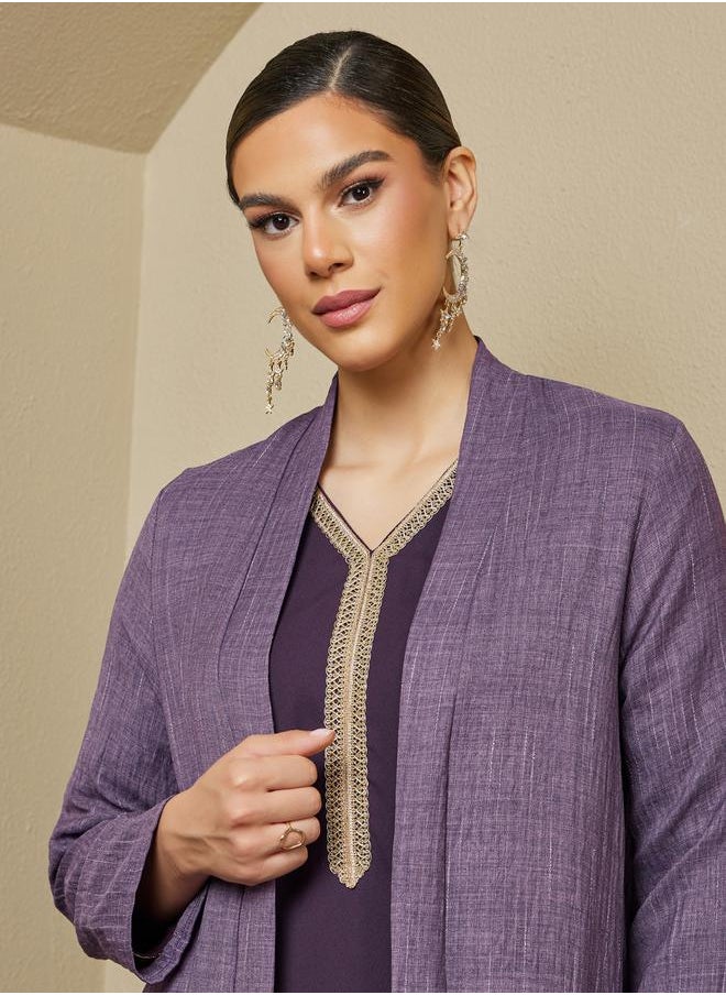 Styli - Front Open A-Line Abaya - Image 1