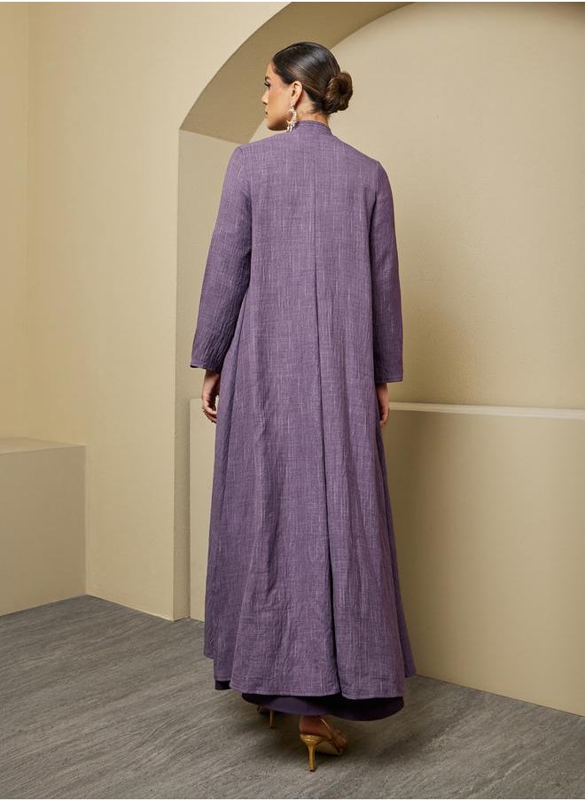 Styli - Front Open A-Line Abaya - Image 1
