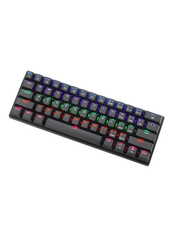 Captaintech RGB Backlit Portable Gaming Keyboard – Compact Mechanical Keyboard with Customizable Lighting for PC/Mac Gamers  - Image 5