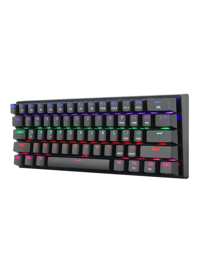 Captaintech RGB Backlit Portable Gaming Keyboard – Compact Mechanical Keyboard with Customizable Lighting for PC/Mac Gamers  - Image 3