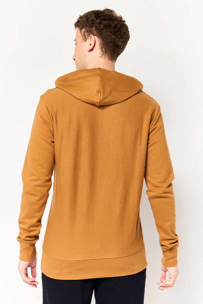 Champion Men Sportswear Fit Long Sleeve Outdoor Hoodie, Tan - Image 4