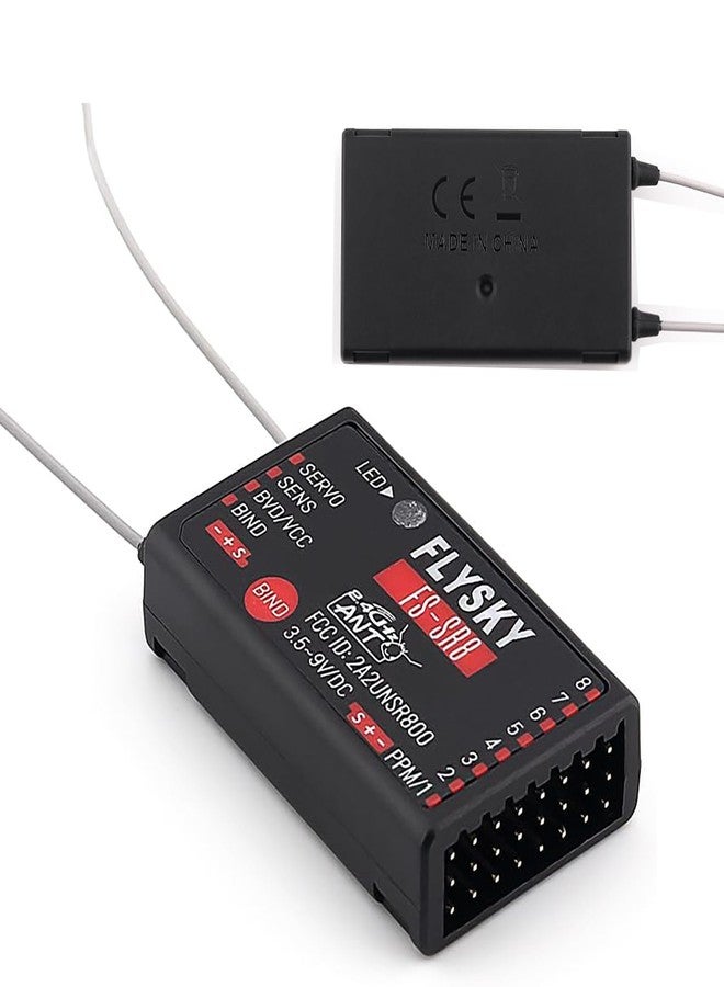 GoolRC Flysky FS-SR8 Receiver, 2.4GHz 8 Channel Remote Control Receiver Compatible with Flysky FS-ST8 RC Transmitter for RC Cars, Boats and Helicopters - Image 2