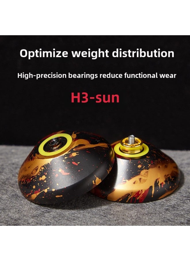 YTP H3 Sun Yo-yo Dead Sleep Professional Fancy Competitive Super Long Idling Alloy Yo-yo Wholesale-Color:.upgraded Fortune Cat  Activity Model-Specifications:10 Ropes  - Image 3