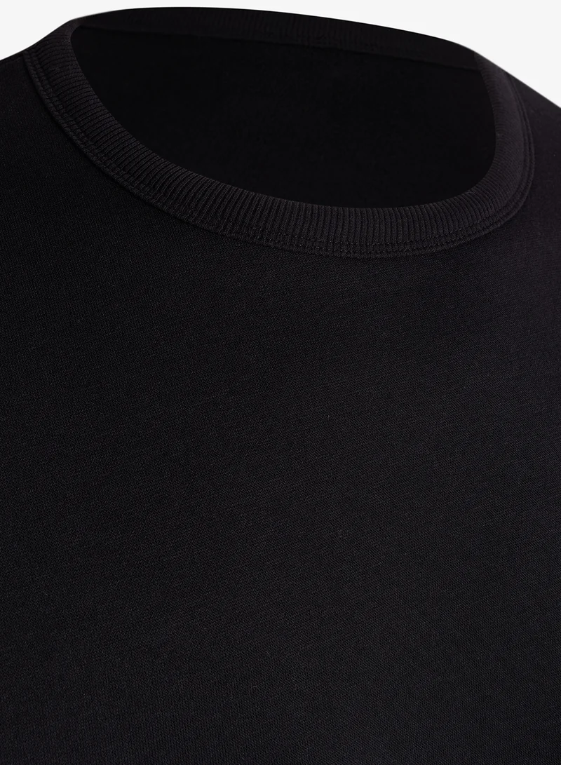 JACK & JONES  Solid Crew Neck Regular Fit Plus Size Sweatshirt for Men | Best Price UAE