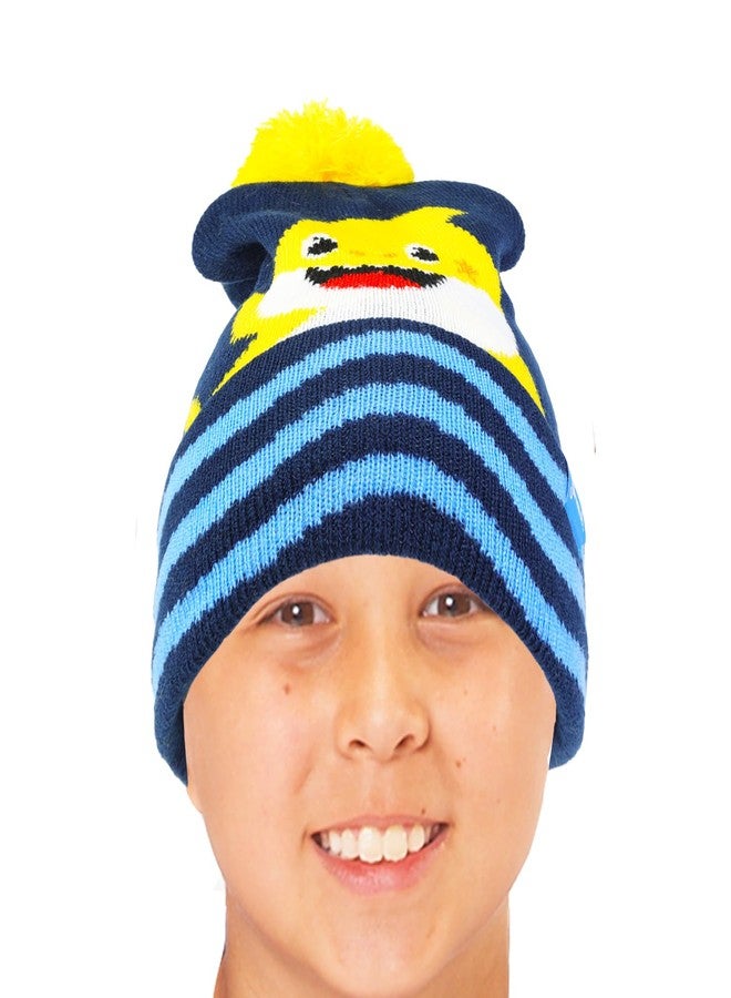 Baby Shark Hat and Mittens Set - Bundle with Beanie, Mittens, Stickers | Baby Shark Winter Gear Gifts for Boys, Girls, Kids - Image 3