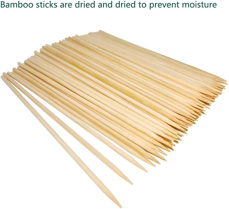 Multi-purpose Skewers - Durable bamboo sticks ideal for outdoor grilling, shish taouk, cake adornments, chocolate fountains, and fruit skewering, enhancing culinary creativity (Pack 315 pcs) - Image 3