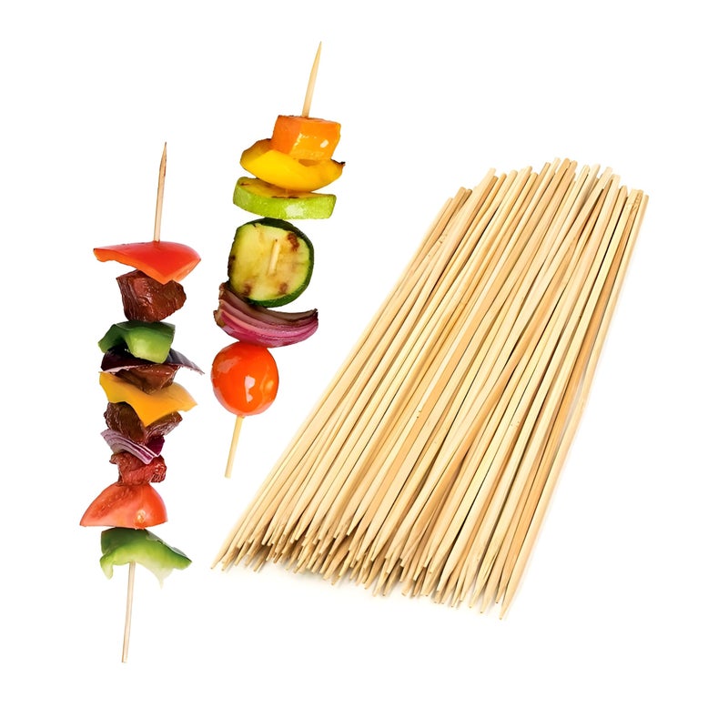 Multi-purpose Skewers - Durable bamboo sticks ideal for outdoor grilling, shish taouk, cake adornments, chocolate fountains, and fruit skewering, enhancing culinary creativity (Pack 315 pcs) - Image 1